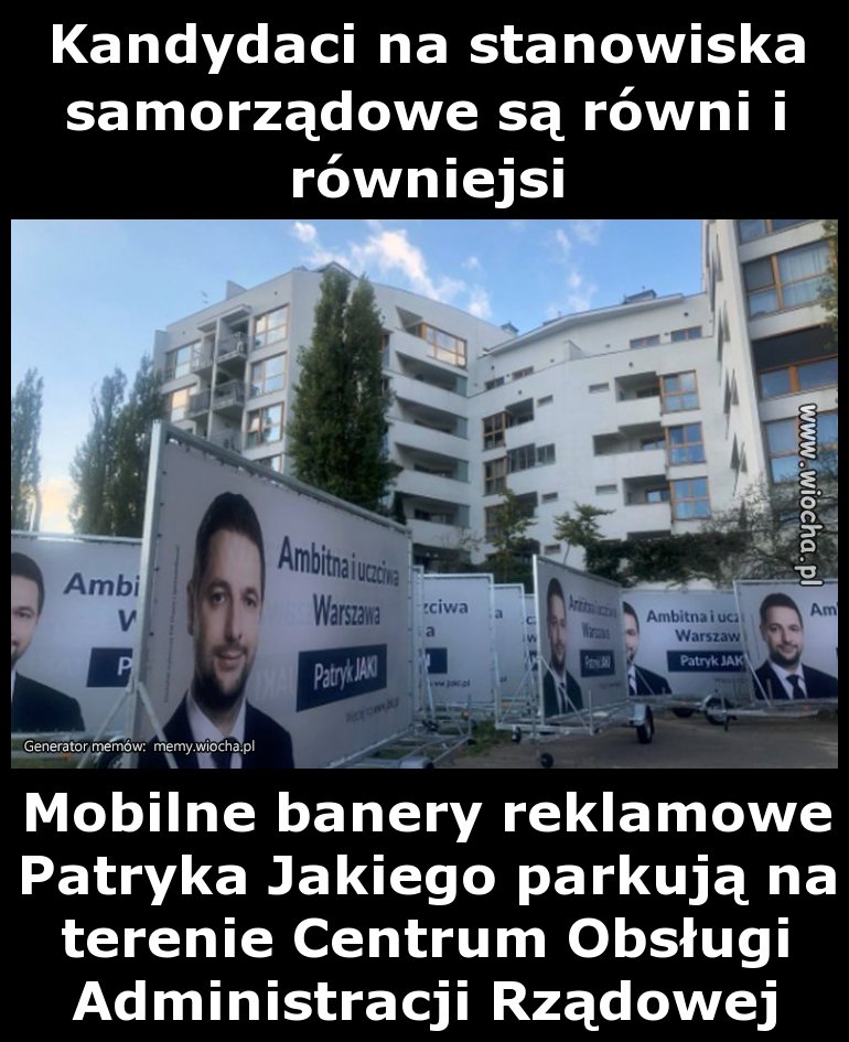 Kandydaci na stanowiska samorządowe są równi i