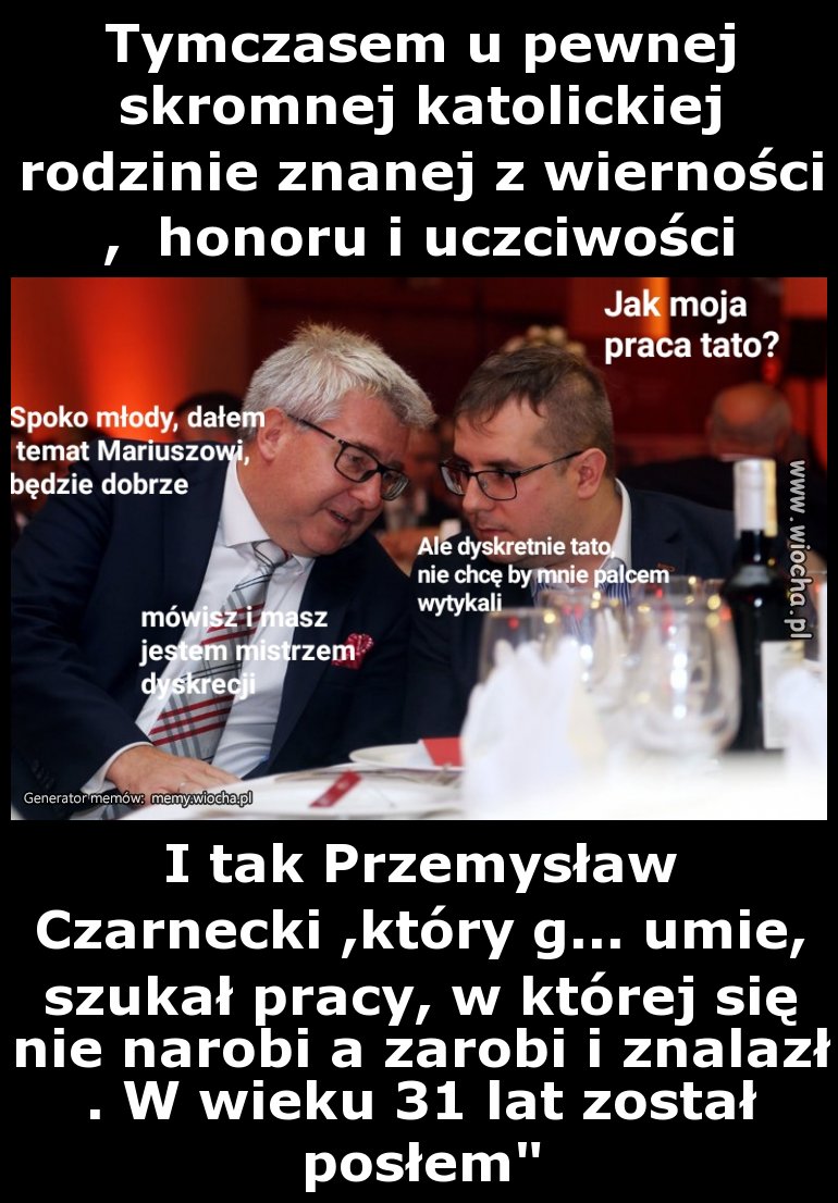 Tymczasem u pewnej skromnej katolickiej  rodzinie