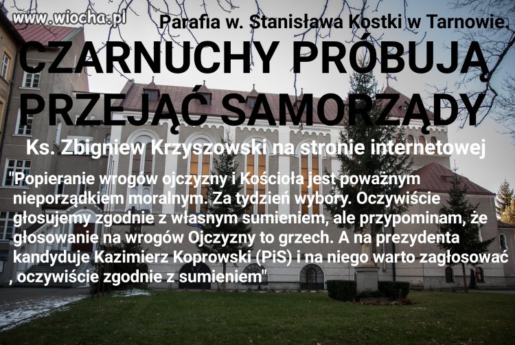 U nas jak zwykle katolski klimat