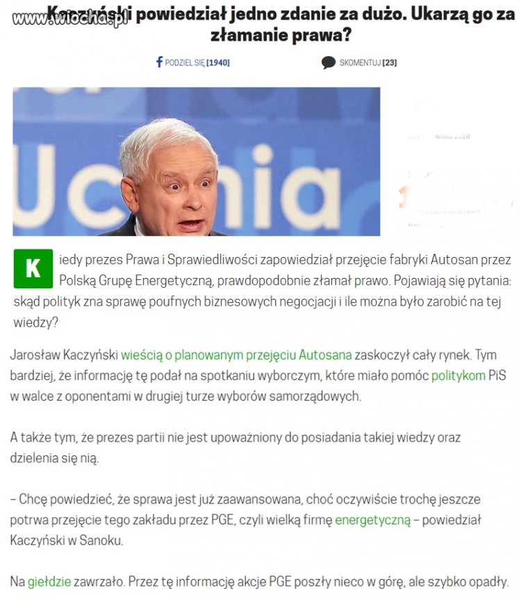 W normalnym państwie za takie coś