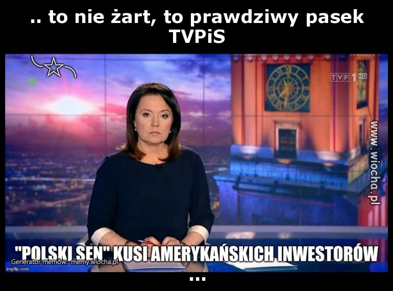 .. to nie żart, to prawdziwy pasek TVPiS