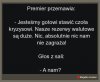 Premier przemawia