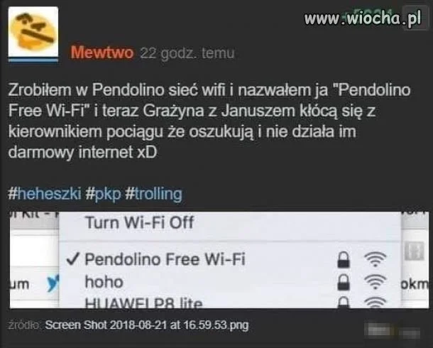 Wi-fi w pendolino