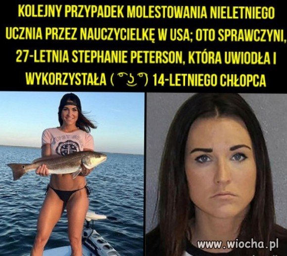 Młoda atrakcyjna nauczycielka wykorzystała chłopca
