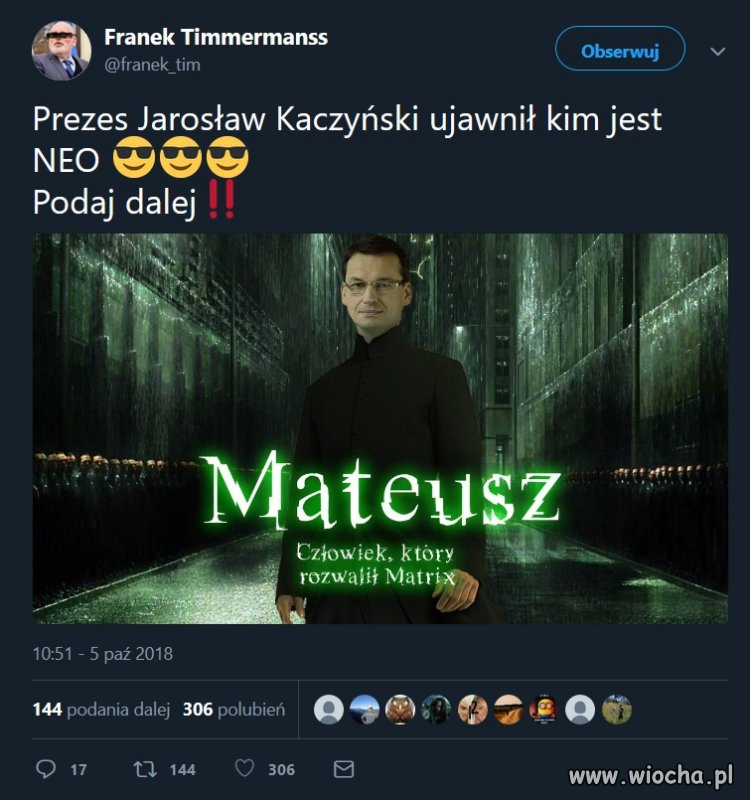 No to pojechał...
