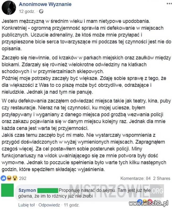 Defekator atakuje