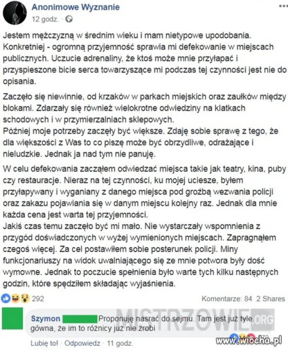 Defekator atakuje