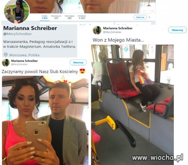 Żona posła Schreibera robi ukradkiem zdjęcia młodej 