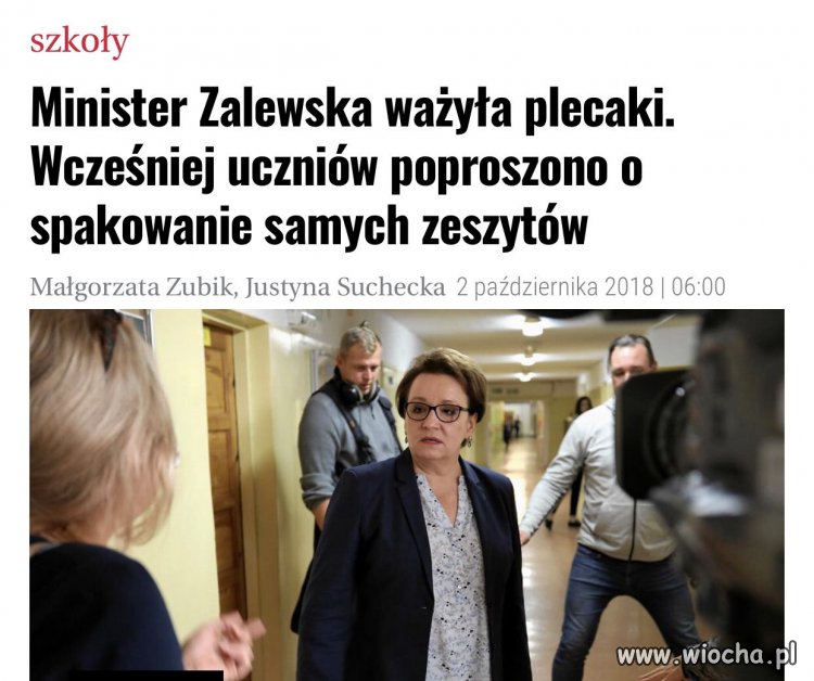 Z cyklu minister edukacji
