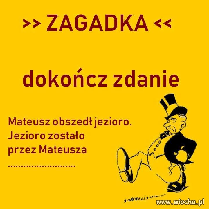 Taka mała zagadka
