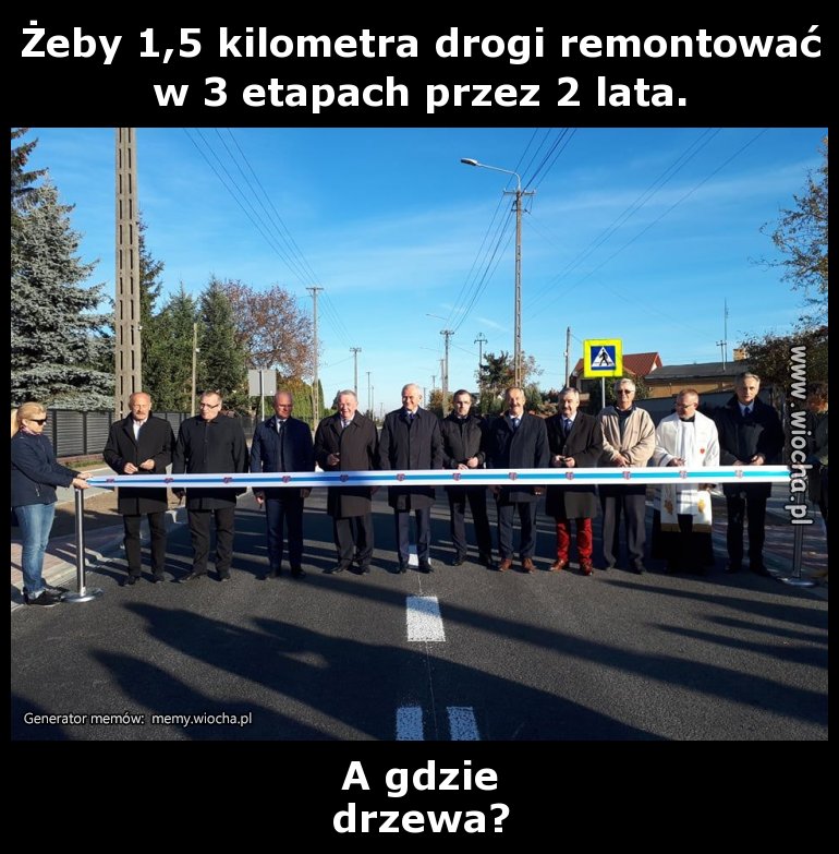 Żeby 1,5 kilometra drogi remontować w 3 etapach