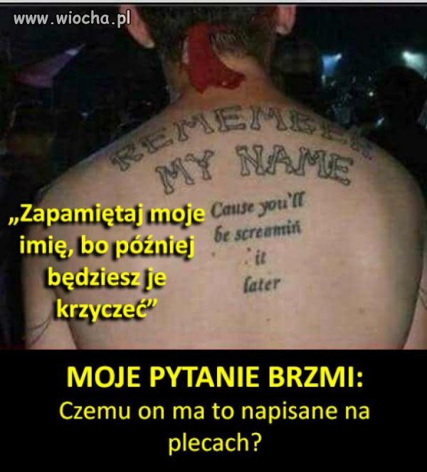 Fajna sentencja i  dobre pytanie