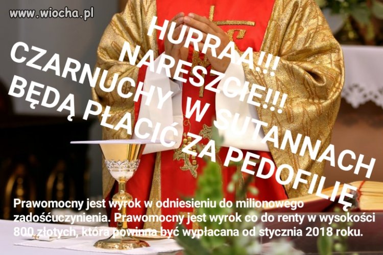 Za pedofilów zapłaci od tej pory kościół