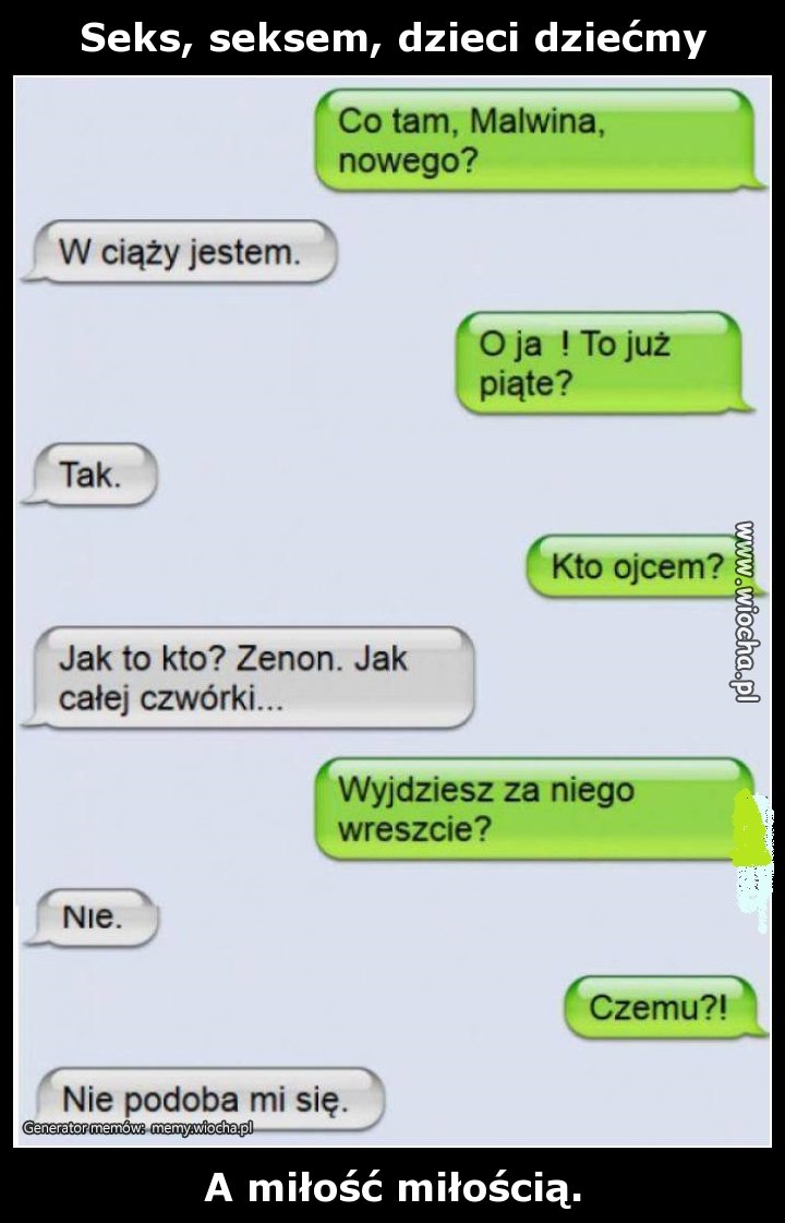 Seks, seksem, dzieci dziećmi
