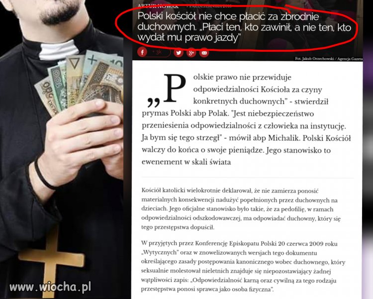 Ukrywać pedofili potrafią.