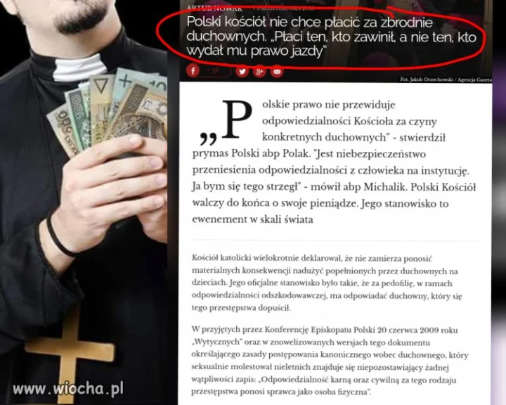 Ukrywać pedofili potrafią.