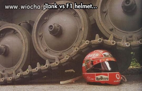 Kask z Formuły 1. Solidna praca.