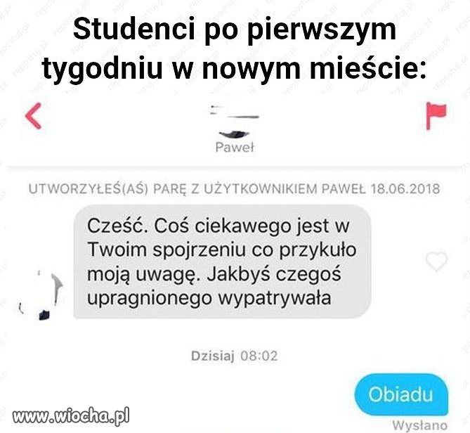 Z życia pierwszoroczniaka