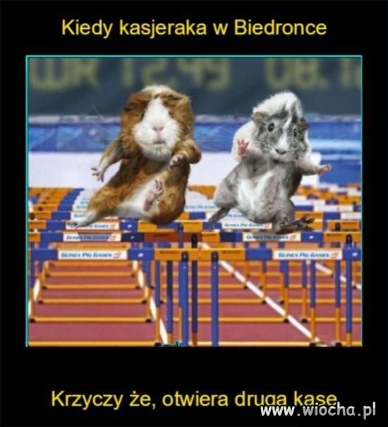 Kiedy kasjerka...