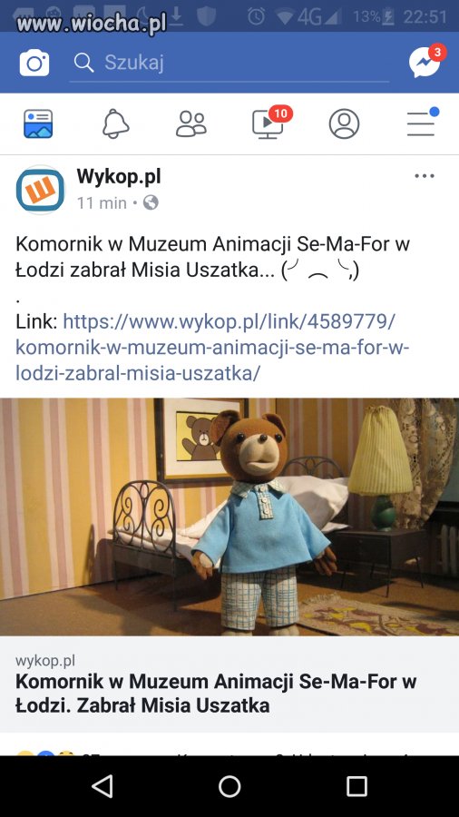 Uszatek zastawiony