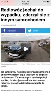 Kierowca radiowozu nie dostosowal