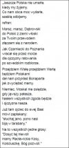 "Mazurek Dąbrowskiego "oryginał