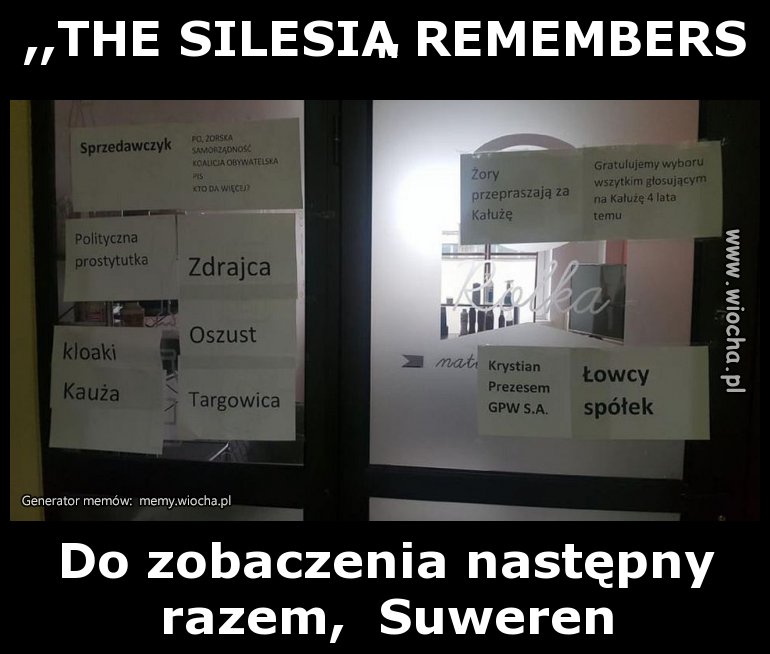 ,,THE SILESIA REMEMBERS"