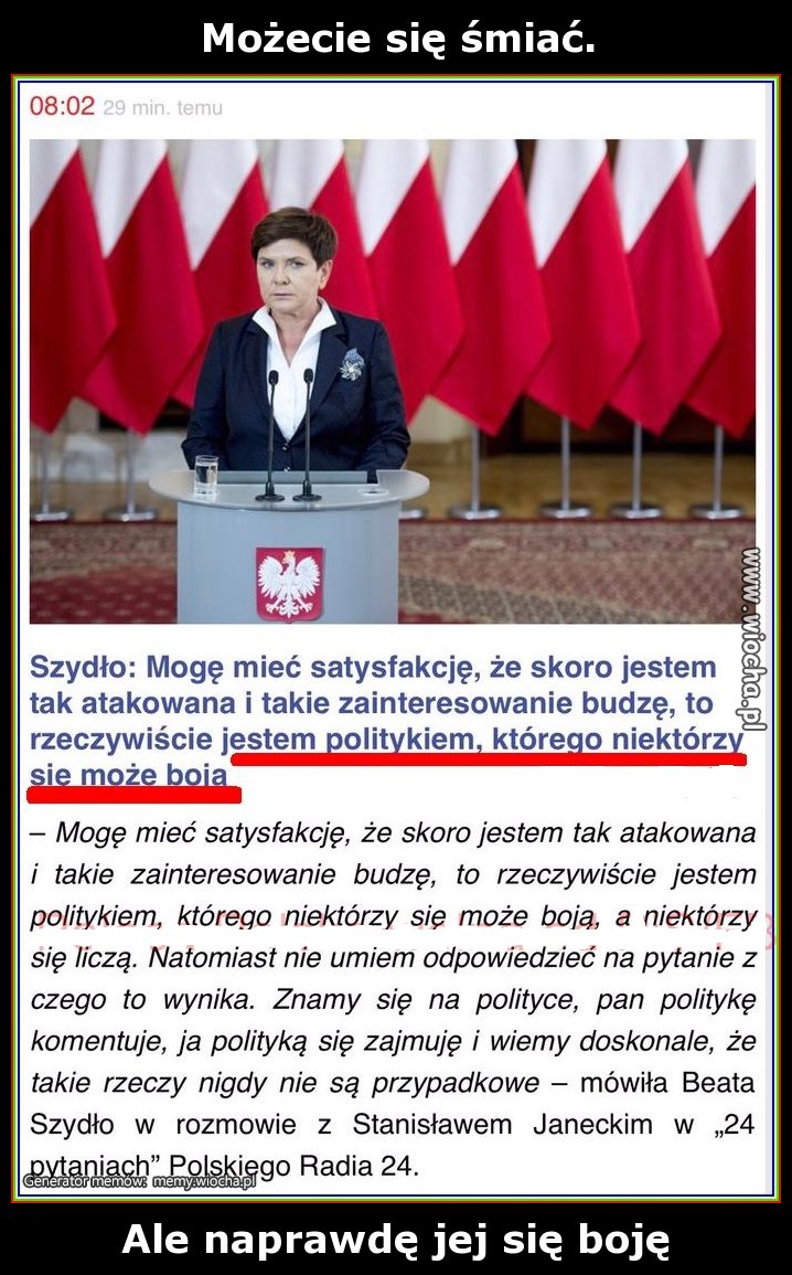 Możecie się śmiać.