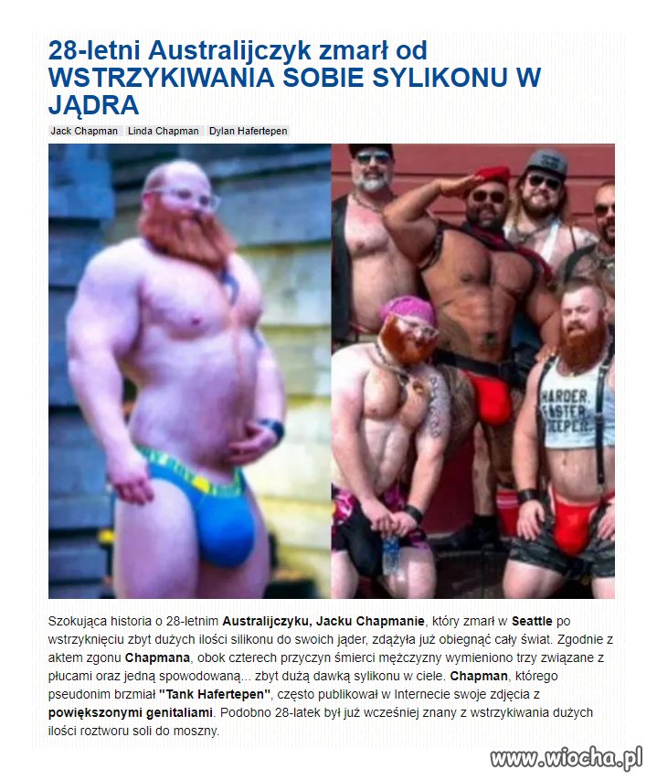 Chciał mieć duże jaja