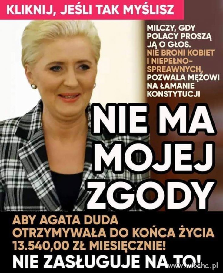 Skończy sie prezydentura męża i może iść do pracy