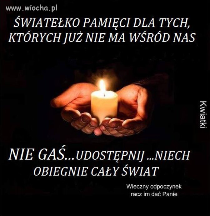 Świeczka dla lajkujących 