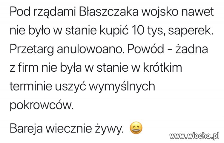 Nawet łopatek nie potrafią kupić 