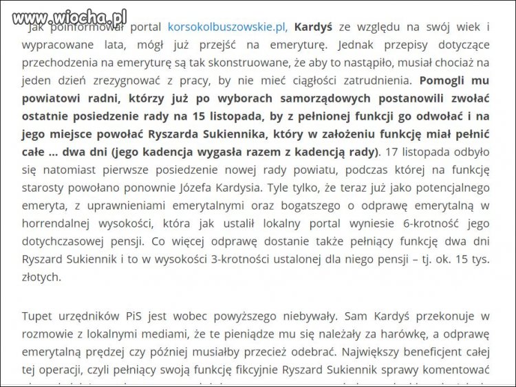 Upozorowane odwołanie p.Kardysia