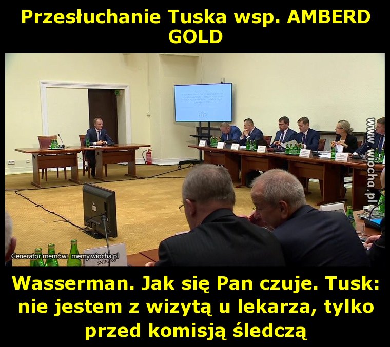 Przesłuchanie Tuska wsp. AMBERD GOLD