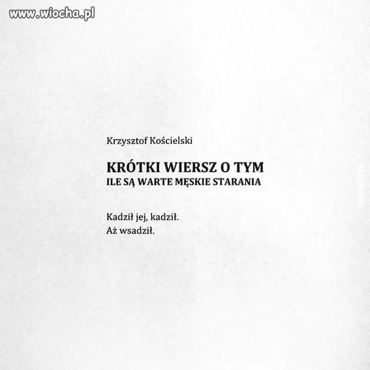 Trochę poezji na wiosce