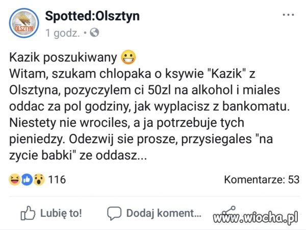 Kazik pilnie