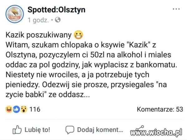 Kazik pilnie