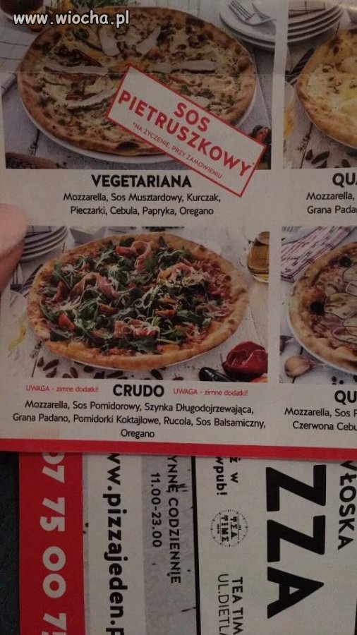 Kiedy w składnikach pizzy wegetariańskiej