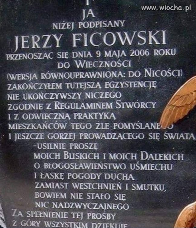 Trzeba mieć dystans do siebie.