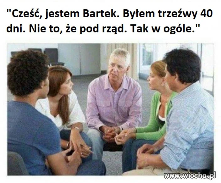 Na spotkaniu Anonimowych Alkoholików