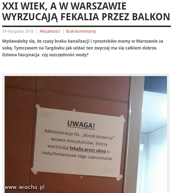 Wiocha czy stolica .