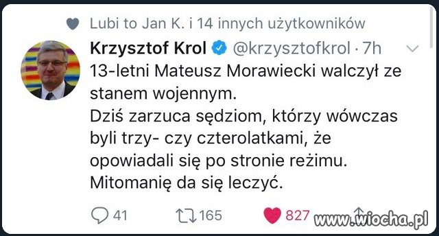 13 letni Morawiecki terroryzuje czterolatków.