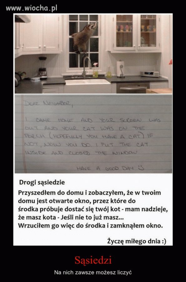 Jak "dobrze" mieć sąsiada