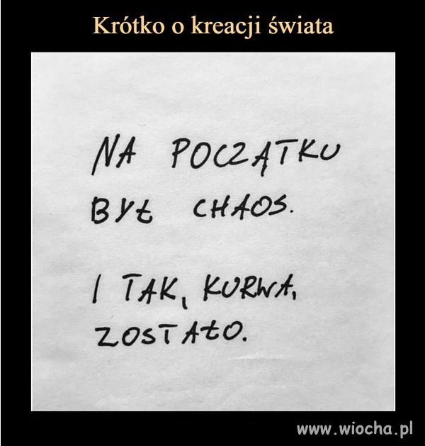 Tak powstał Świat