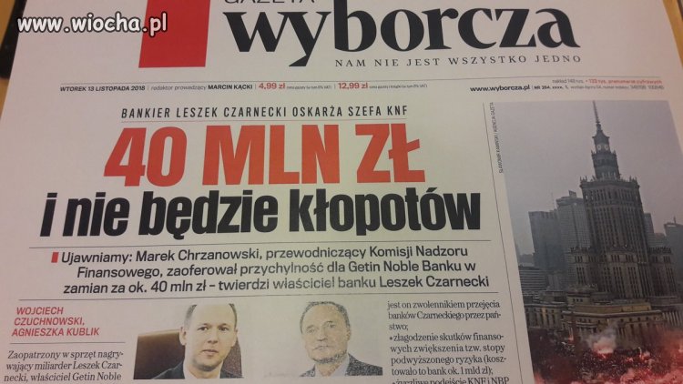 Ciekawe co jutro napiszą