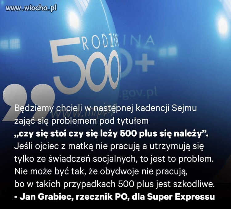 Bardzo dobra myśl 500 + 
