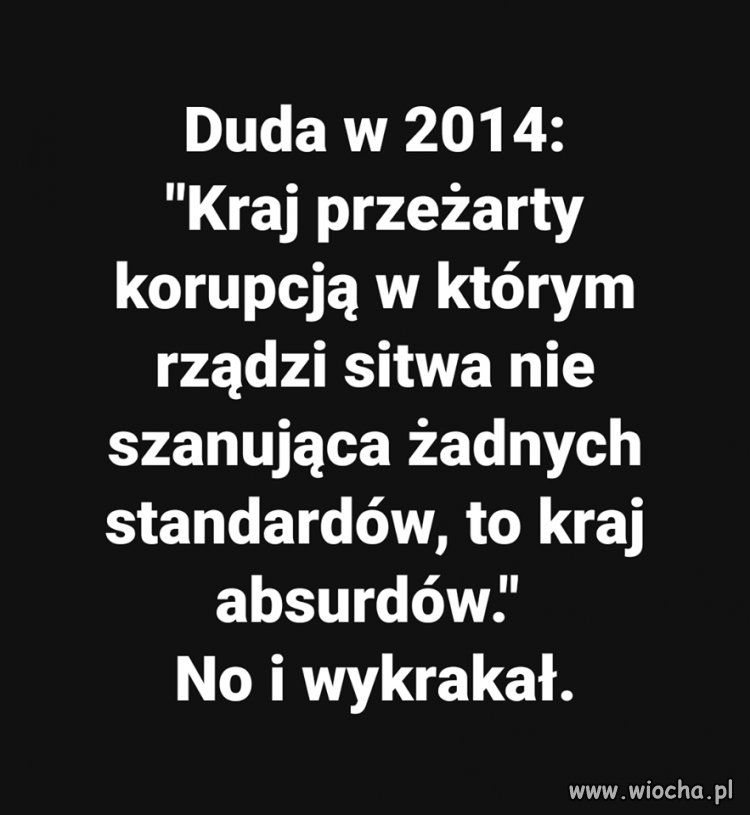 No i wykrakał