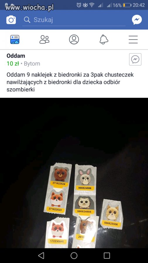 Naklejki z Biedronki to nowa waluta 