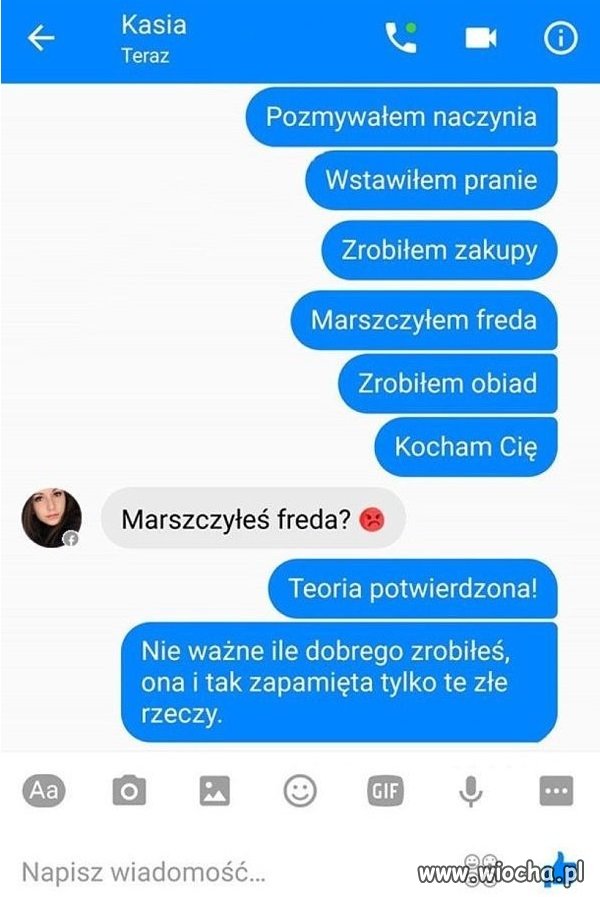 Pamiętliwość kobiety.