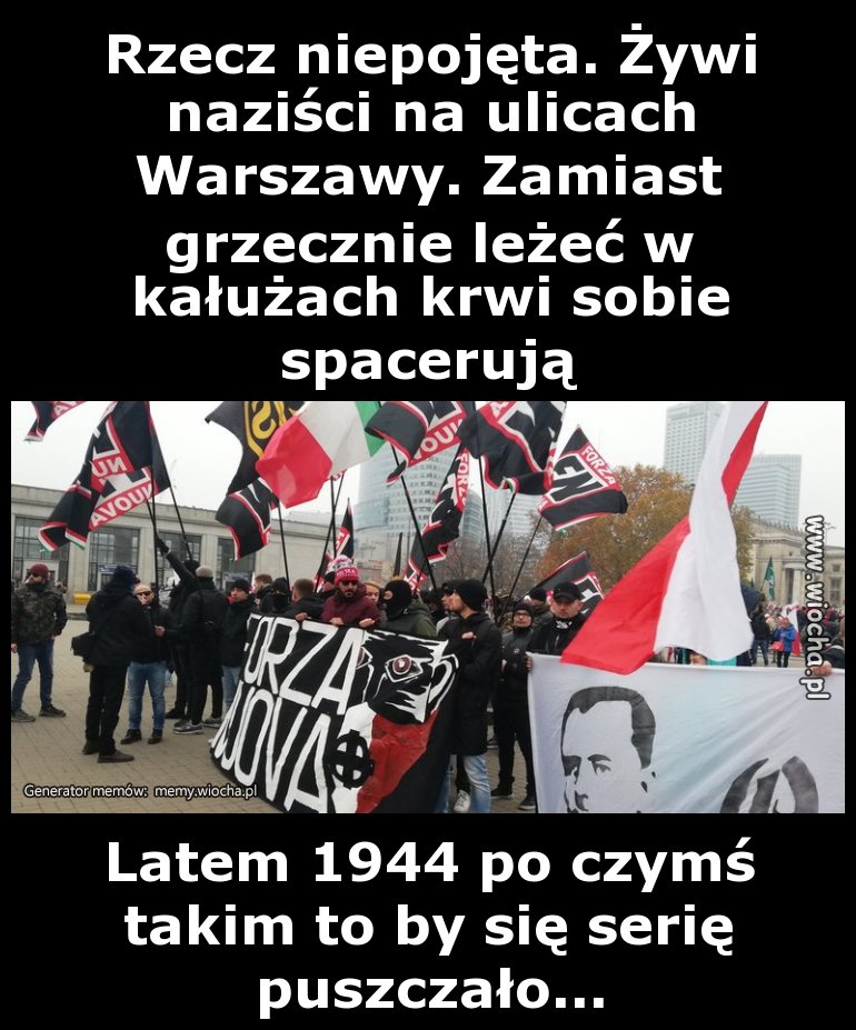 Rzecz niepojęta. Żywi naziści na ulicach Warszawy.